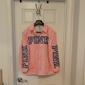 Pink by Victorias Secret fleece lined windbreaker